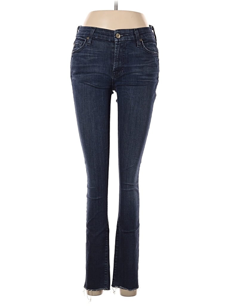 Pre-owned 7 For All Mankind Jeans In Blue