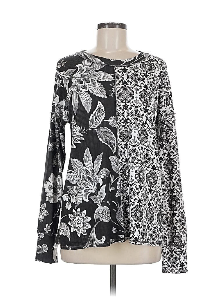 Pre-owned David Cline Long Sleeve T-shirt In Black