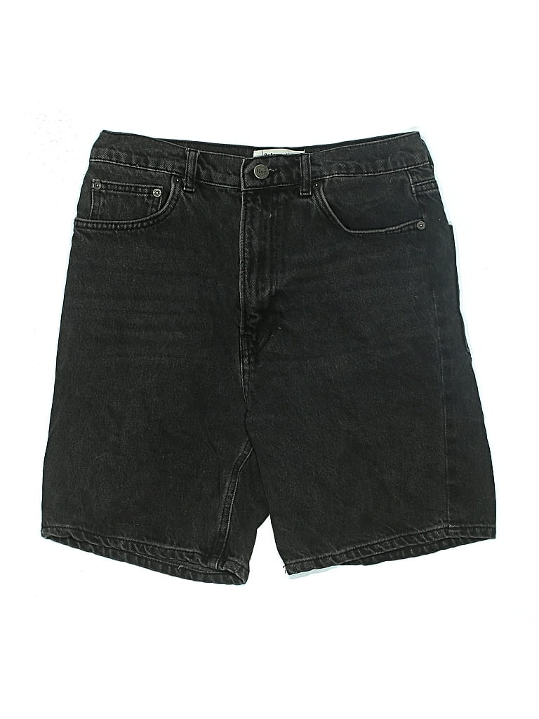 Pre-owned Reformation Jeans Denim Shorts In Black
