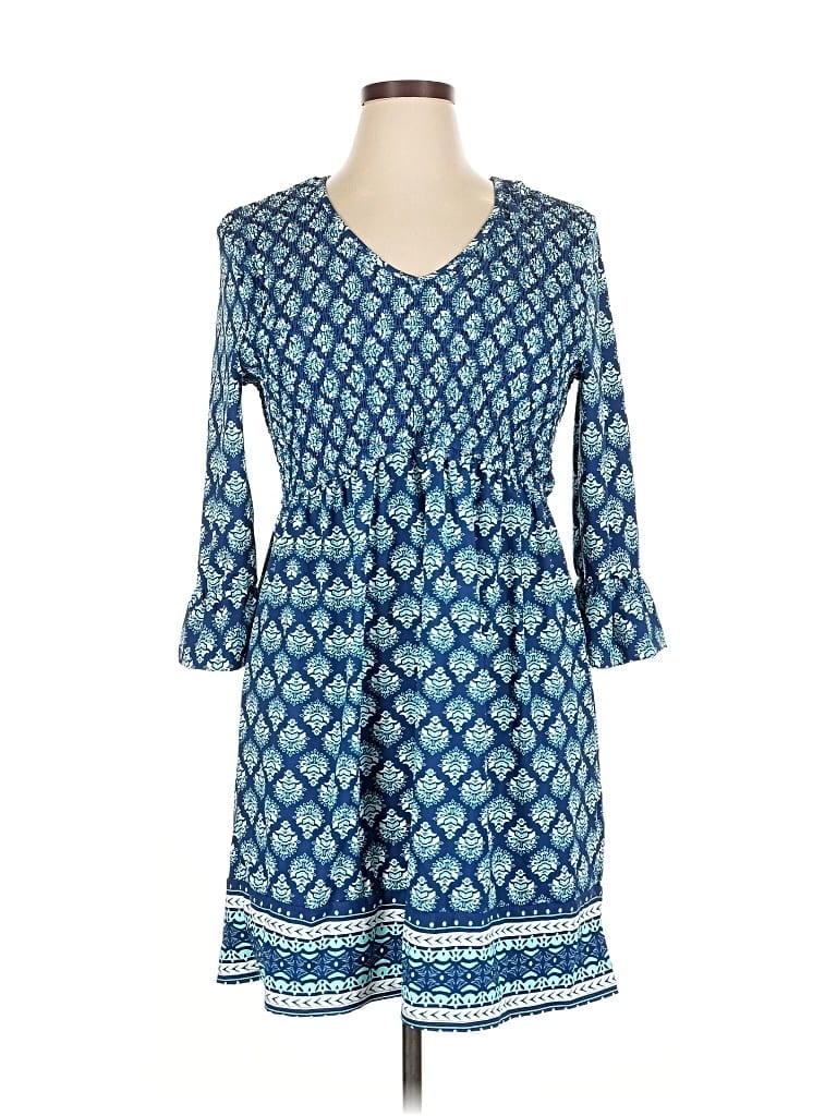 Pre-owned Cabana Life Casual Dress In Blue