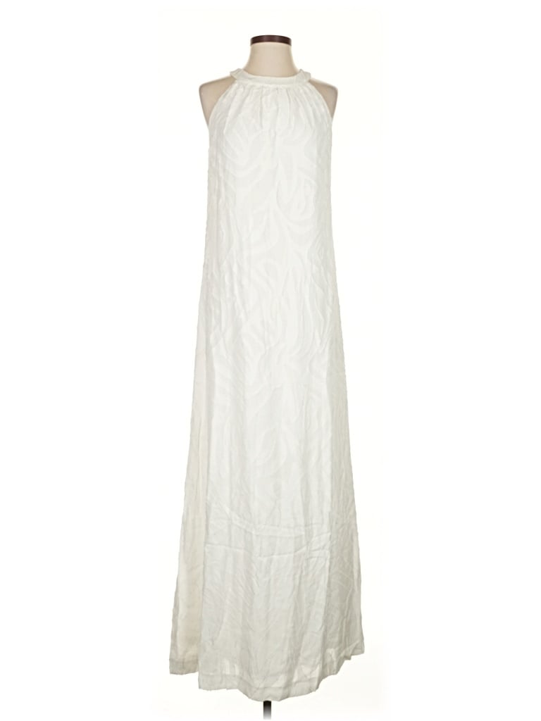 Pre-owned J. Mclaughlin Casual Dress In White