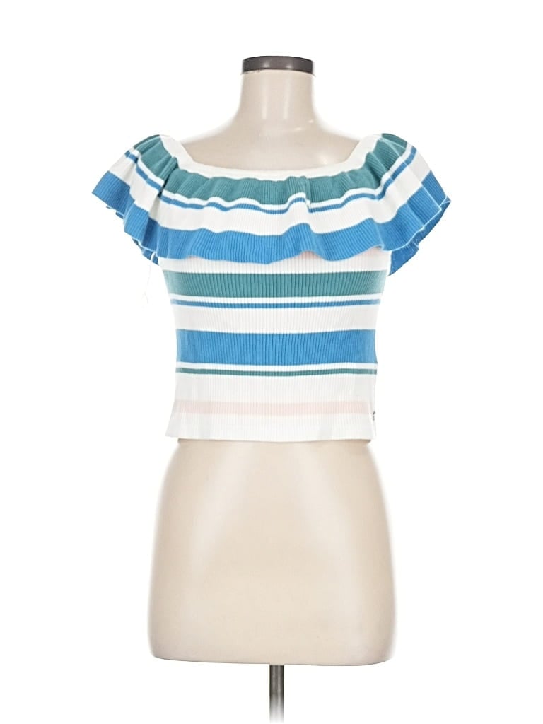 Pre-owned Roxy Cardigan Sweater In Blue