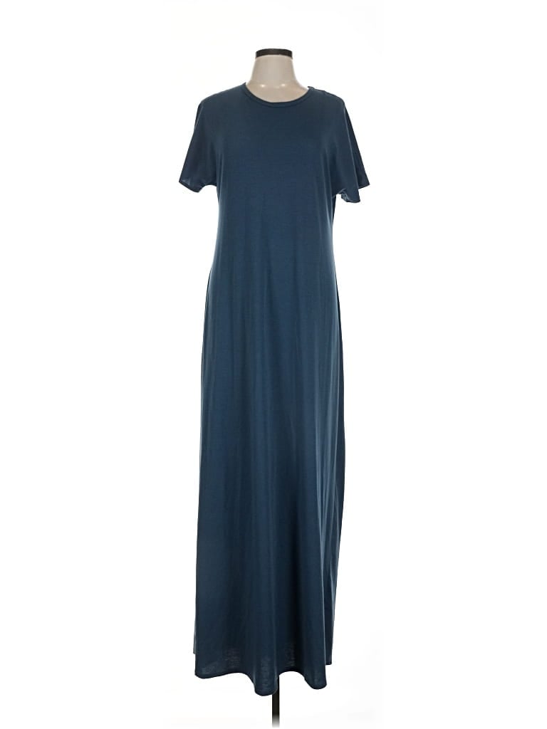 Pre-owned Lularoe Casual Dress In Blue