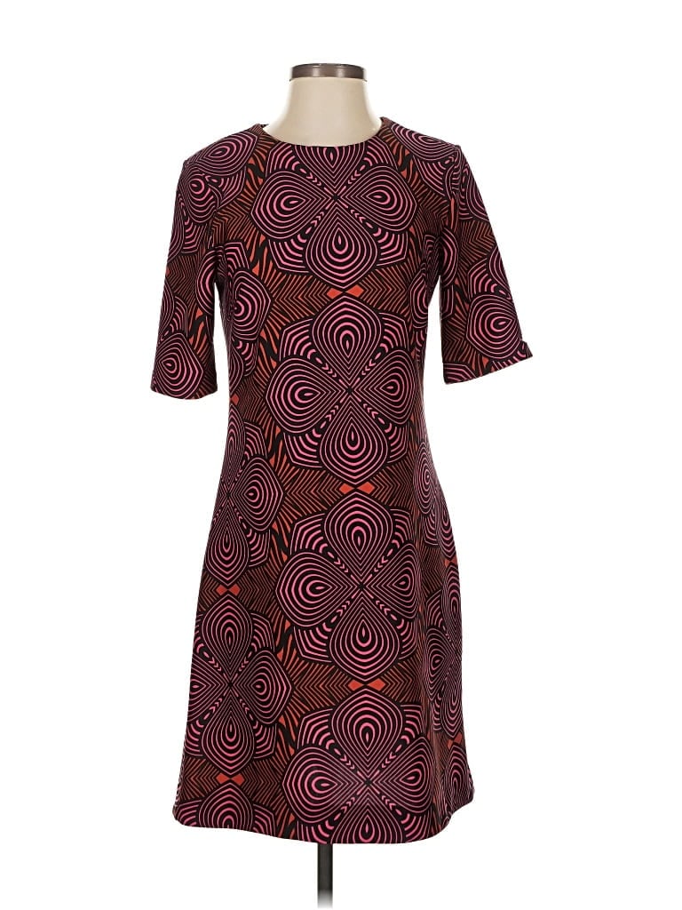 Pre-owned Taylor Cocktail Dress In Burgundy