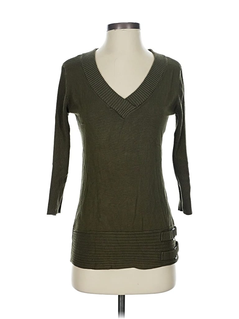 Pre-owned Style & Co Pullover Sweater In Green