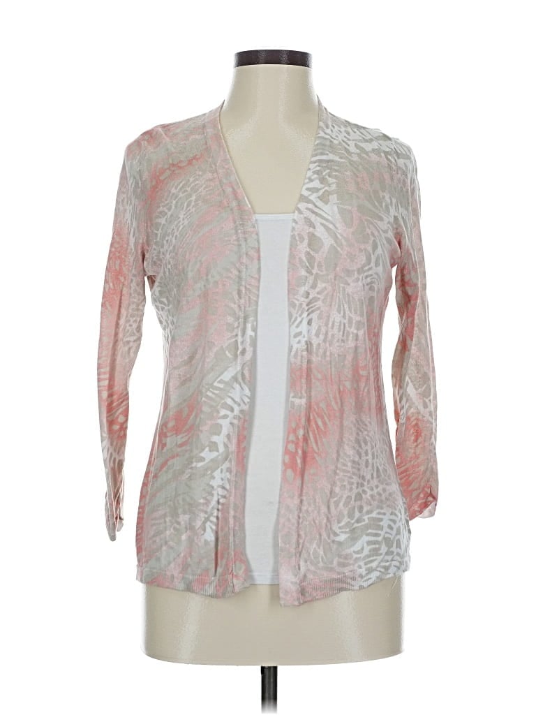 Pre-owned Chico's Cardigan Sweater In Pink