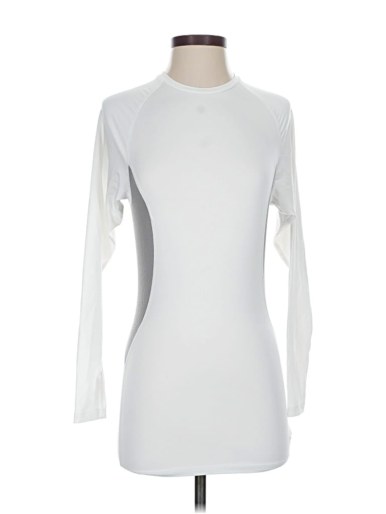 Pre-owned Russell Athletic Long Sleeve T-shirt In Silver