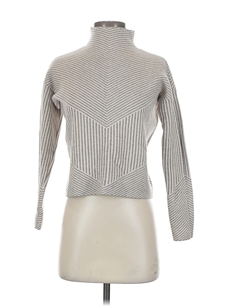 Pre-owned Cynthia Rowley Tjx Turtleneck Sweater In Silver
