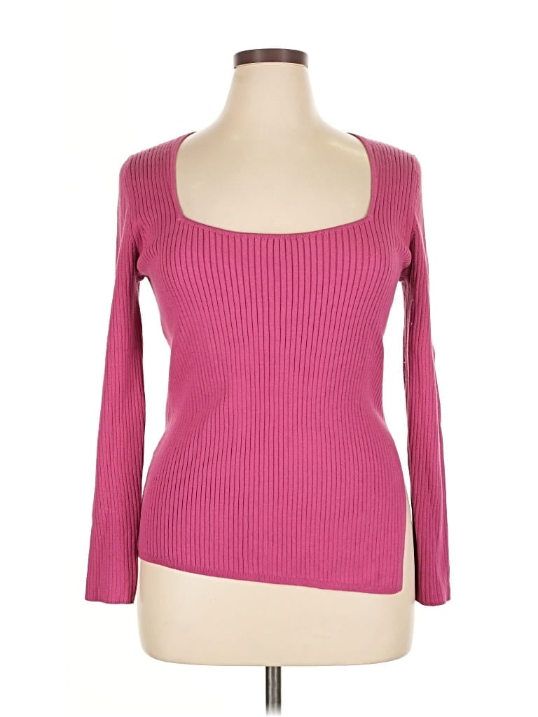 Open Edit Pullover Sweater In Pink