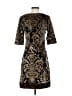 Courage. b Paisley Black Brown Cocktail Dress Size S - photo 2