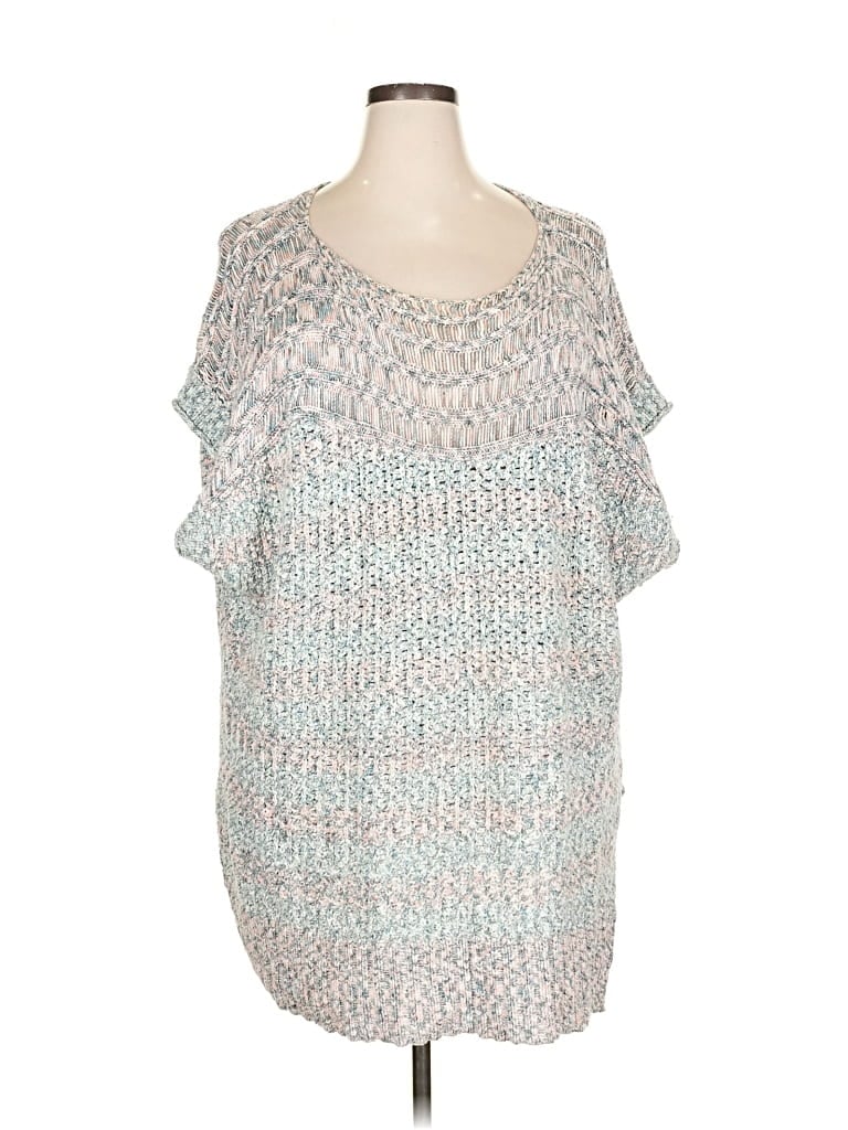 Pre-owned Pilcro Pullover Sweater In Silver