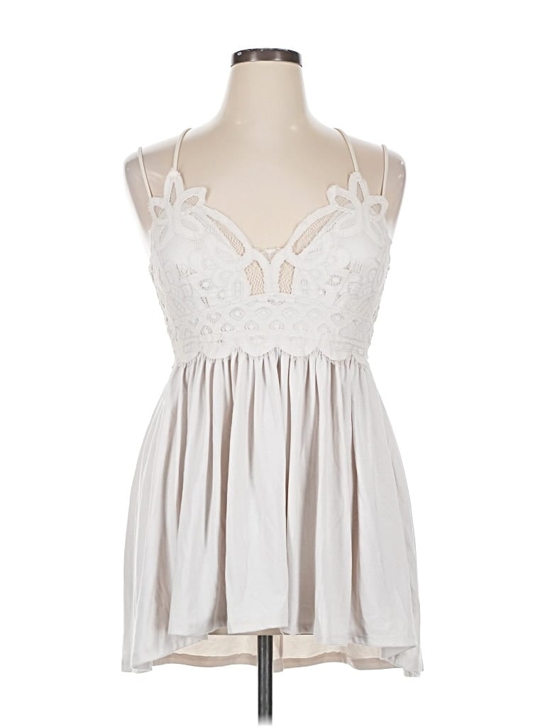 Pre-owned Zenana Cocktail Dress In White