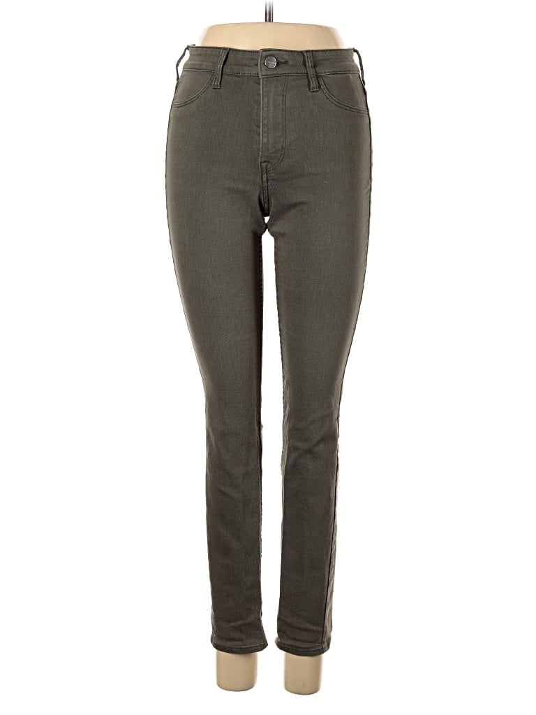 Pre-owned H&m Jeggings In Green