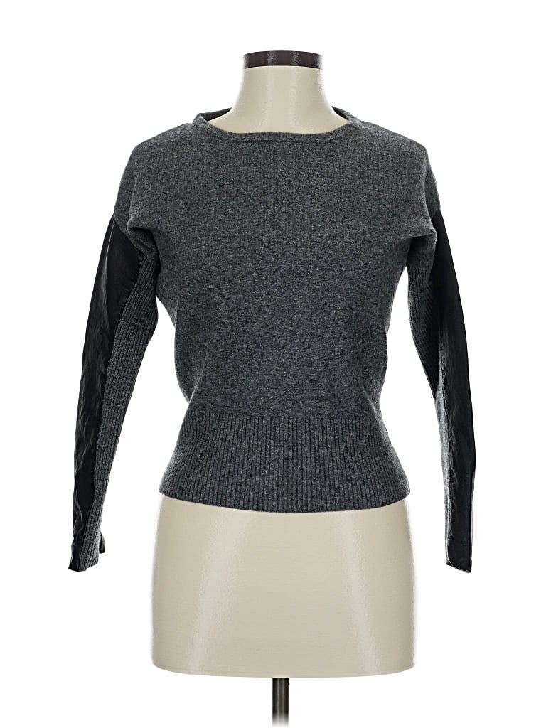 Pre-owned Michael Stars Wool Pullover Sweater In Gray