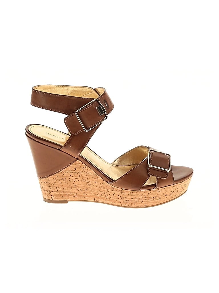 Pre-owned Marc Fisher Wedges In Brown