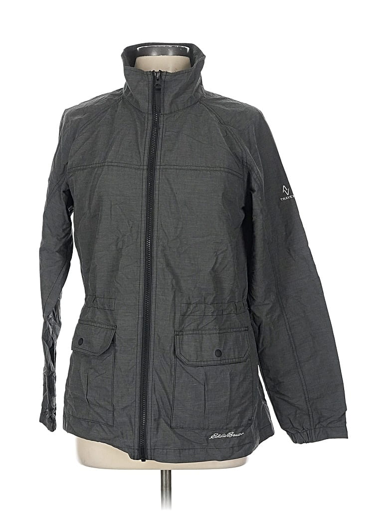 Pre-owned Eddie Bauer Jacket In Gray