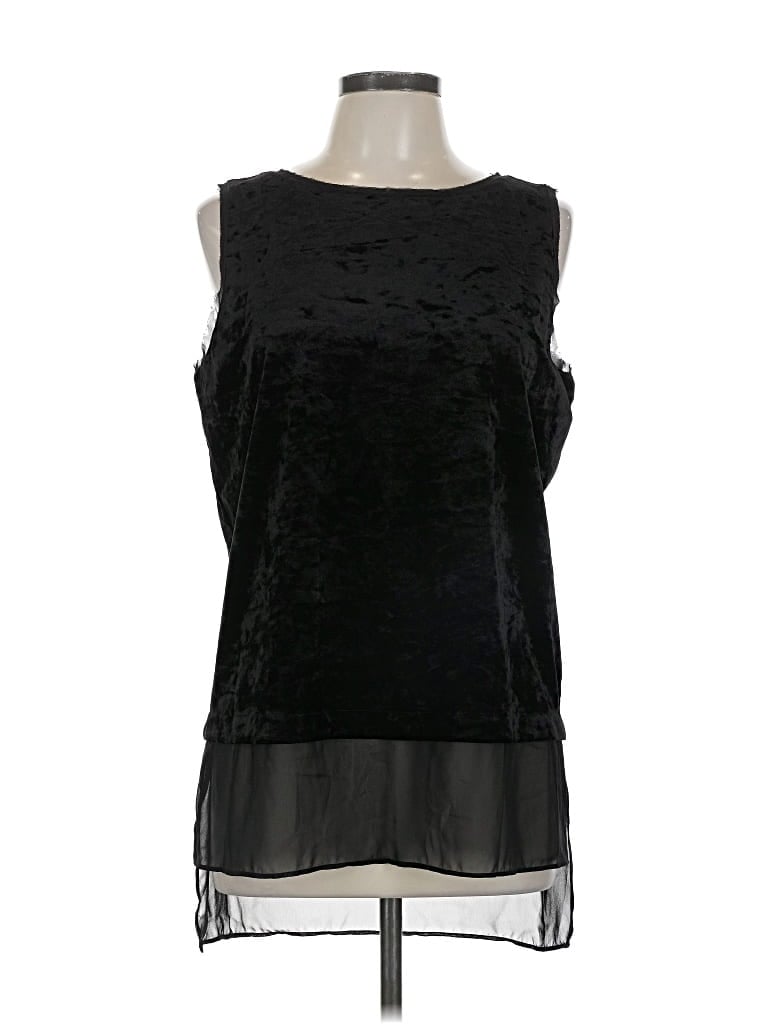 Pre-owned Simply Vera Vera Wang Sleeveless T-shirt In Black