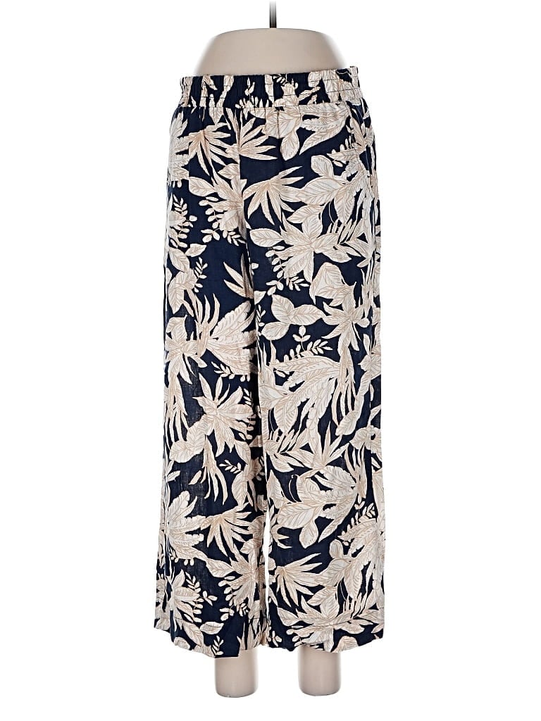 Pre-owned Nicole Miller Linen Pants In Blue