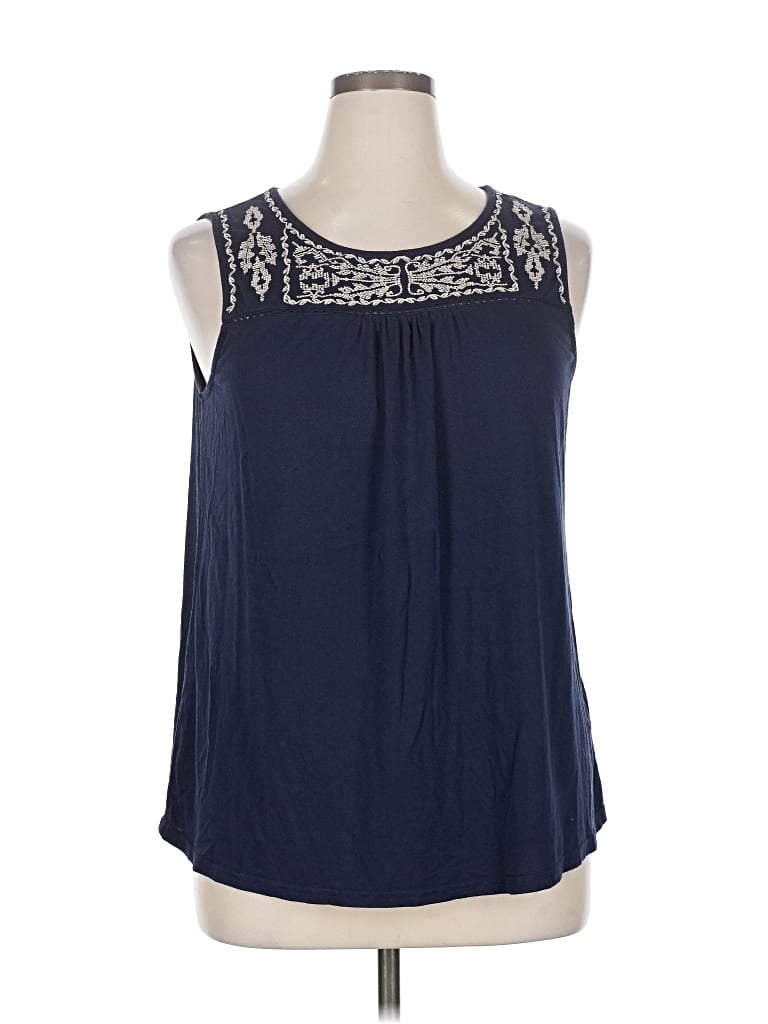 Pre-owned Skies Are Blue Sleeveless T-shirt In Blue