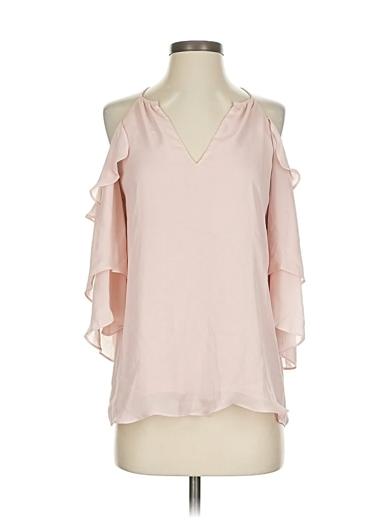 Pre-owned Parker 3/4 Sleeve Blouse In Pink