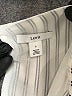 Lewit Stripes Silver Black Long Sleeve Silk Top Size S - photo 6