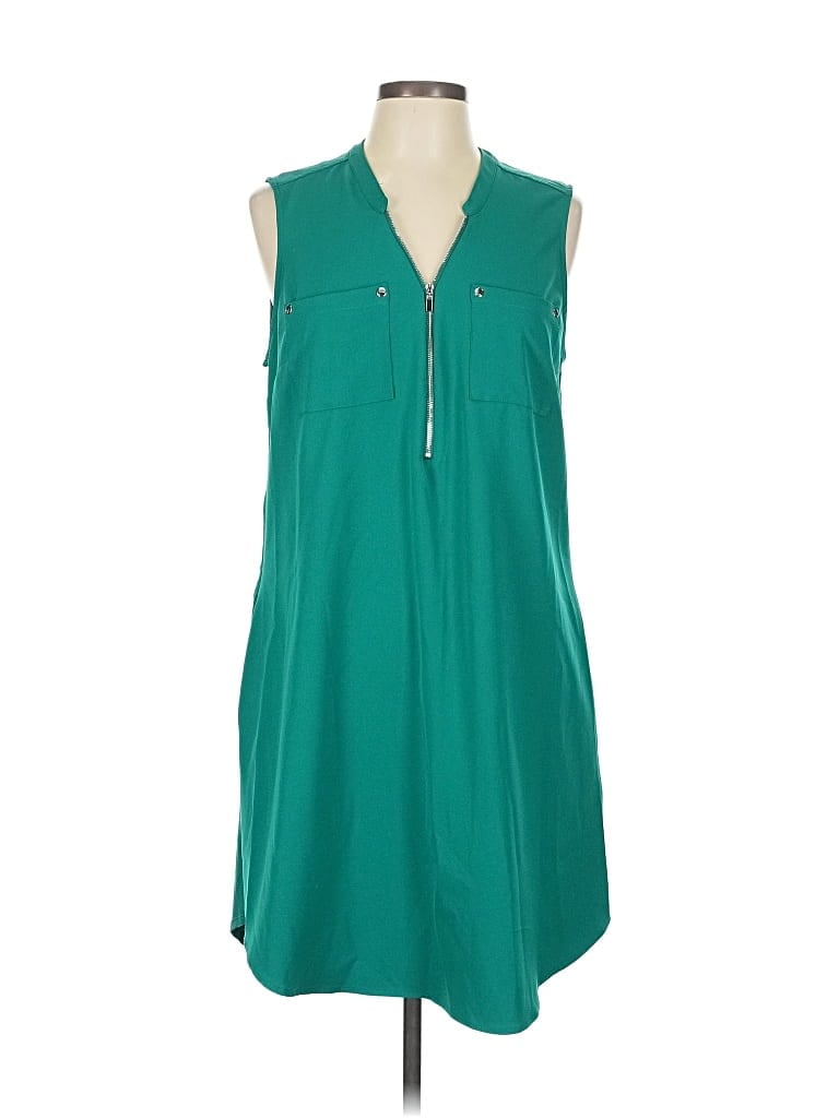 Pre-owned New York And Company Casual Dress In Green