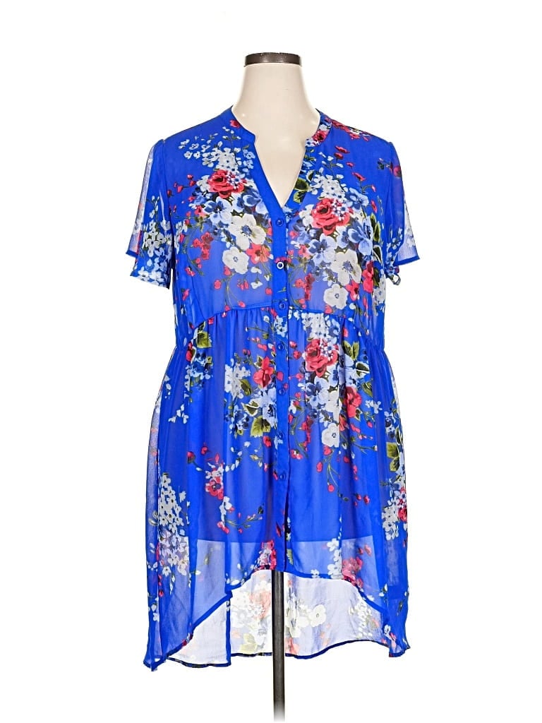 Pre-owned Torrid Casual Dress In Blue