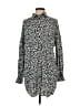 IRO 100% Rayon Animal Print Silver Long Sleeve Blouse Size EU (FR) 36 / US 4 - photo 1