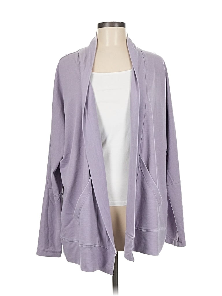 Pre-owned Brisas Cardigan Sweater In Purple