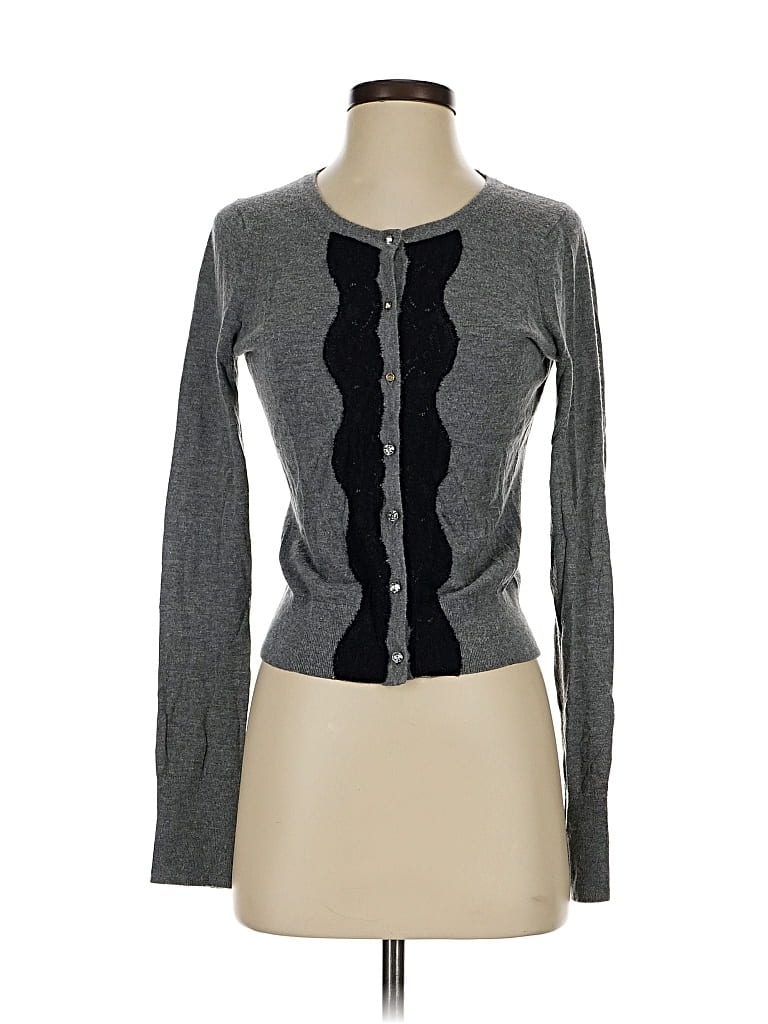 Pre-owned Express Cardigan Sweater In Gray