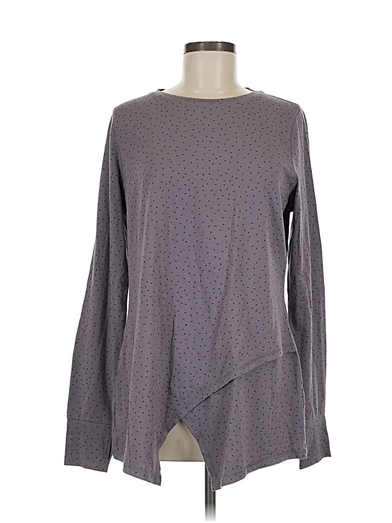 Pre-owned Any Body Long Sleeve T-shirt In Gray