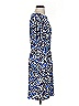 Leota Animal Print Blue Cocktail Dress Size S - photo 4