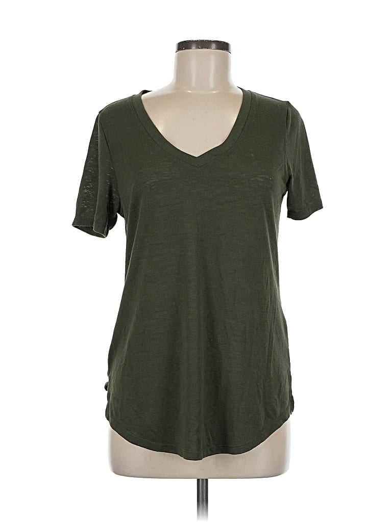 Pre-owned Athleta Short Sleeve T-shirt In Green