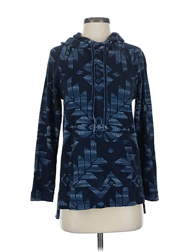 Pre-owned Chaps Pullover Hoodie In Blue