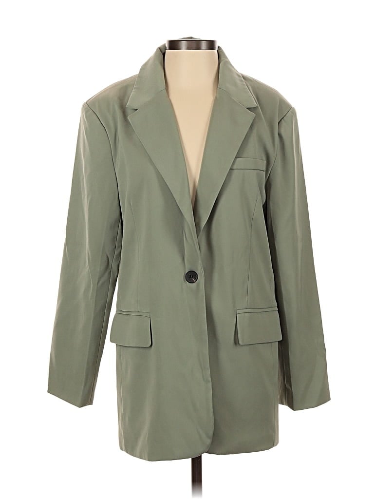 Pre-owned Silk & Salt Blazer Jacket In Green