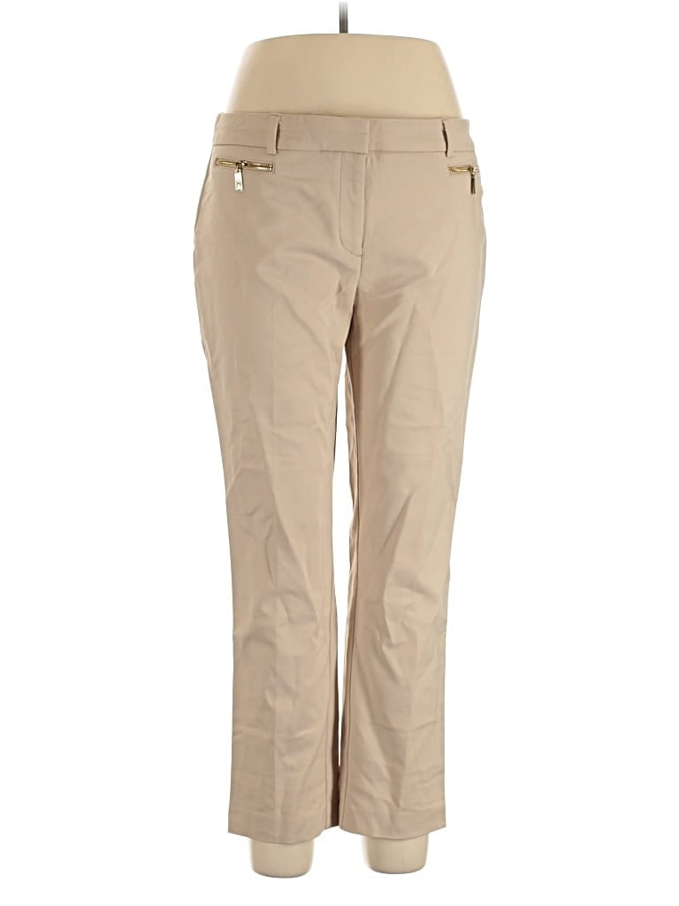 Pre-owned Anne Klein Khaki Pant In Brown