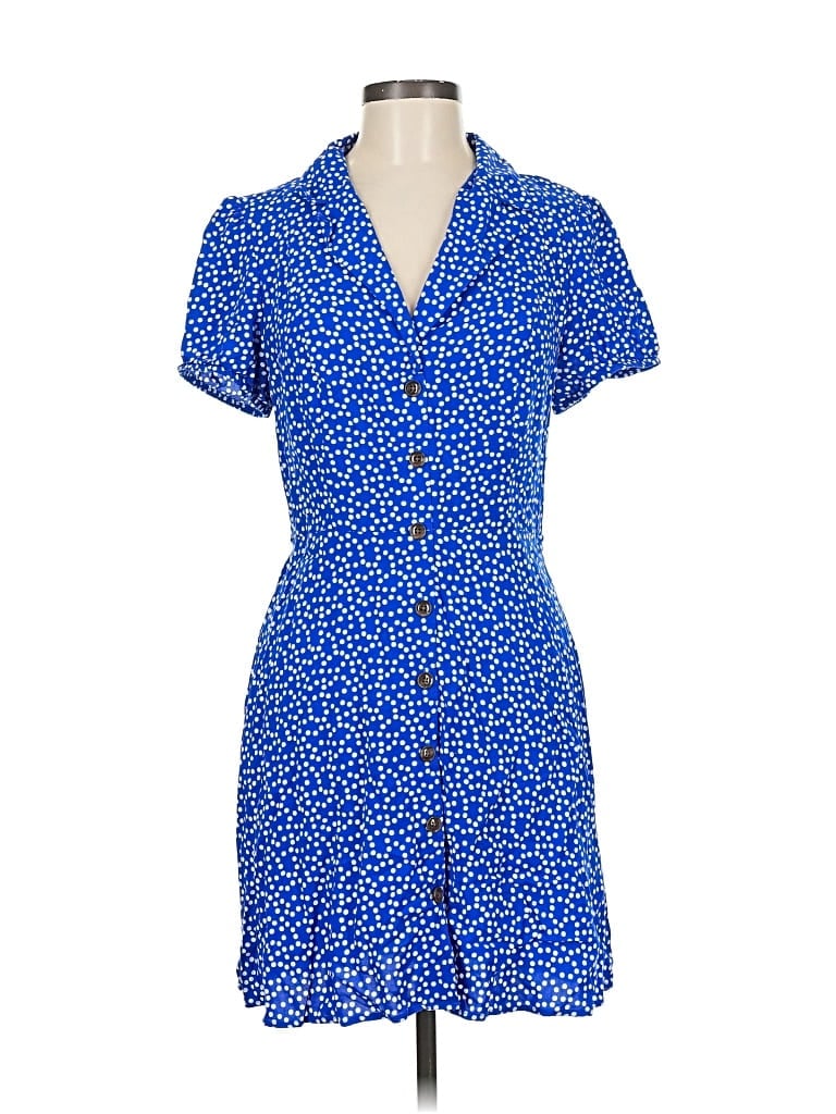 Pre-owned Express Casual Dress In Blue