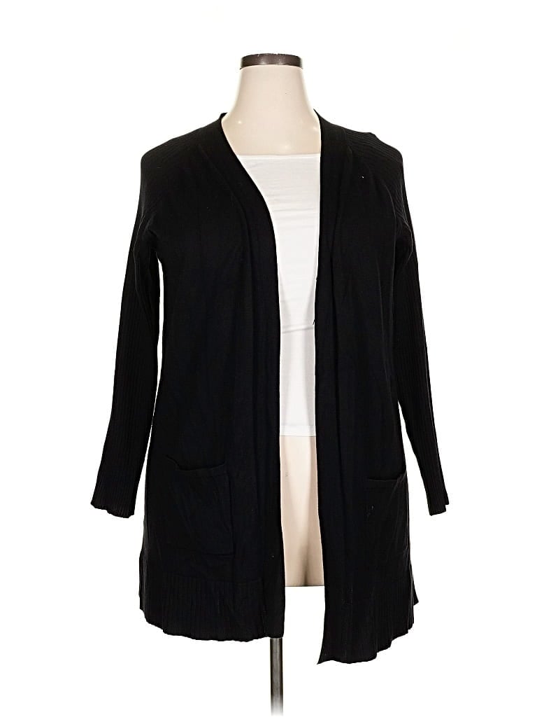 Pre-owned Nine West Cardigan Sweater In Black