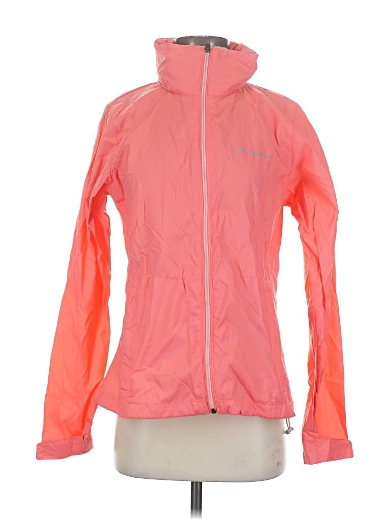 Columbia Windbreaker Jacket In Pink