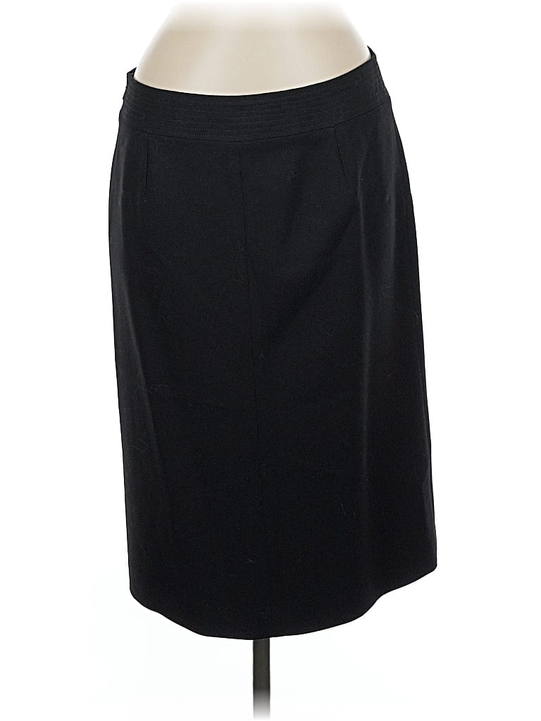 Pre-owned Banana Republic Wool Skirt In Black