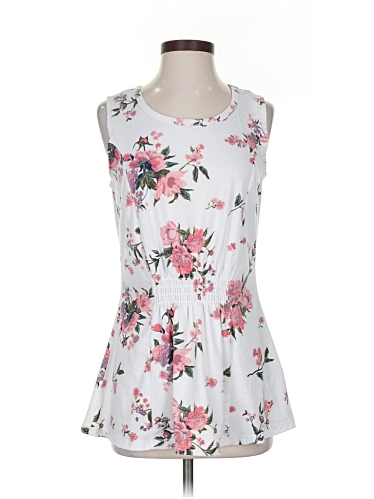 Pre-owned Angels Sleeveless Blouse In White