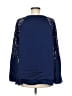 Neiman Marcus 100% Polyester Blue Long Sleeve Blouse Size M - photo 2