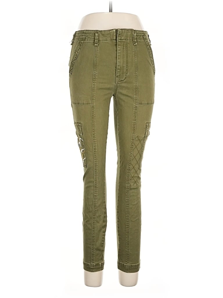 Pre-owned Anthropologie Cargo Pants In Green
