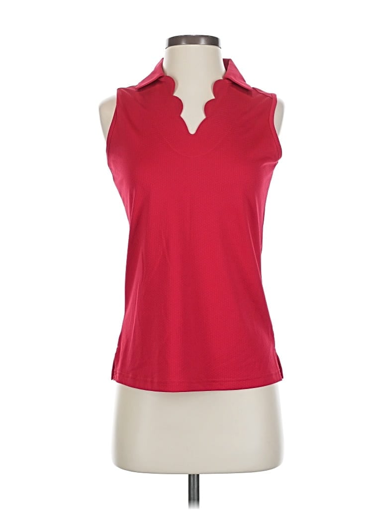 Pre-owned Pebble Beach Sleeveless T-shirt In Red