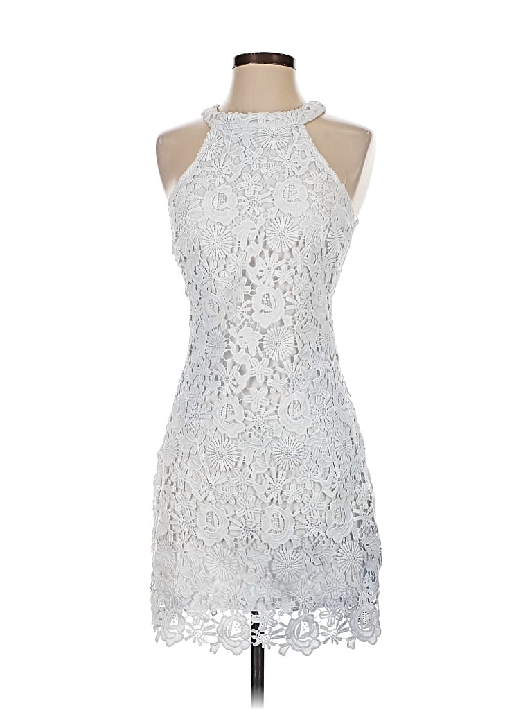 Pre-owned Lulus Cocktail Dress In White