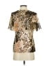 Simonton Says Animal Print Brown Short Sleeve Blouse Size XS - photo 2
