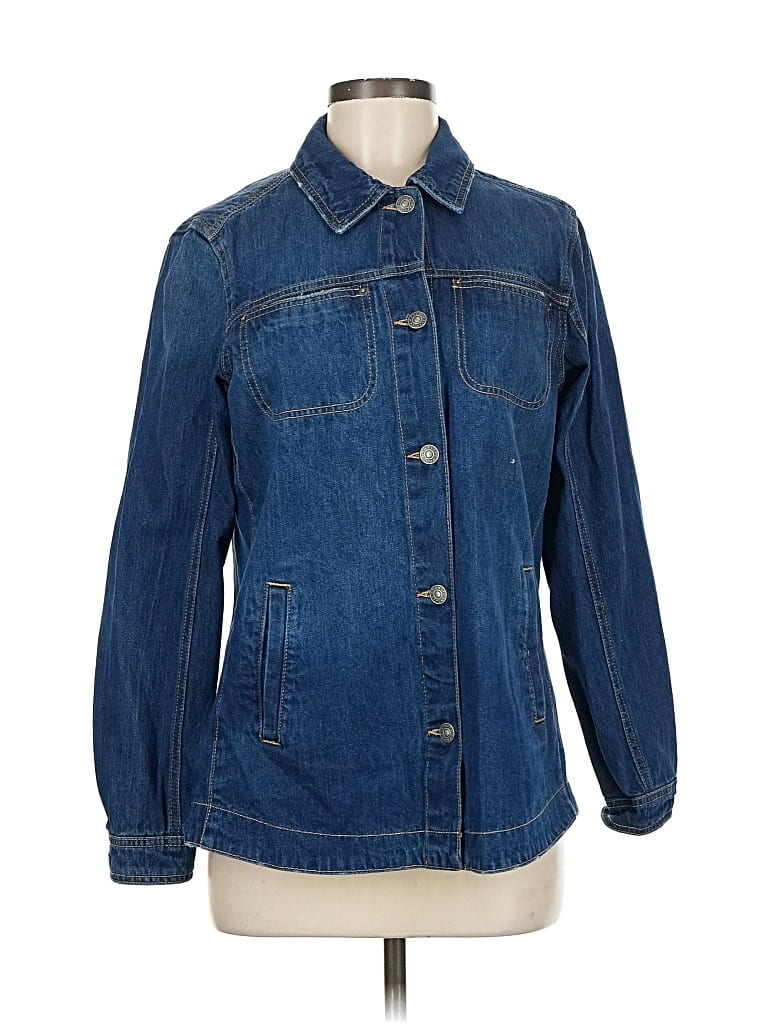 Pre-owned Curve Appeal Denim Jacket In Blue