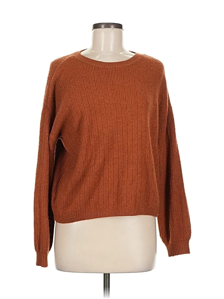 Pre-owned Dkny Pullover Sweater In Brown