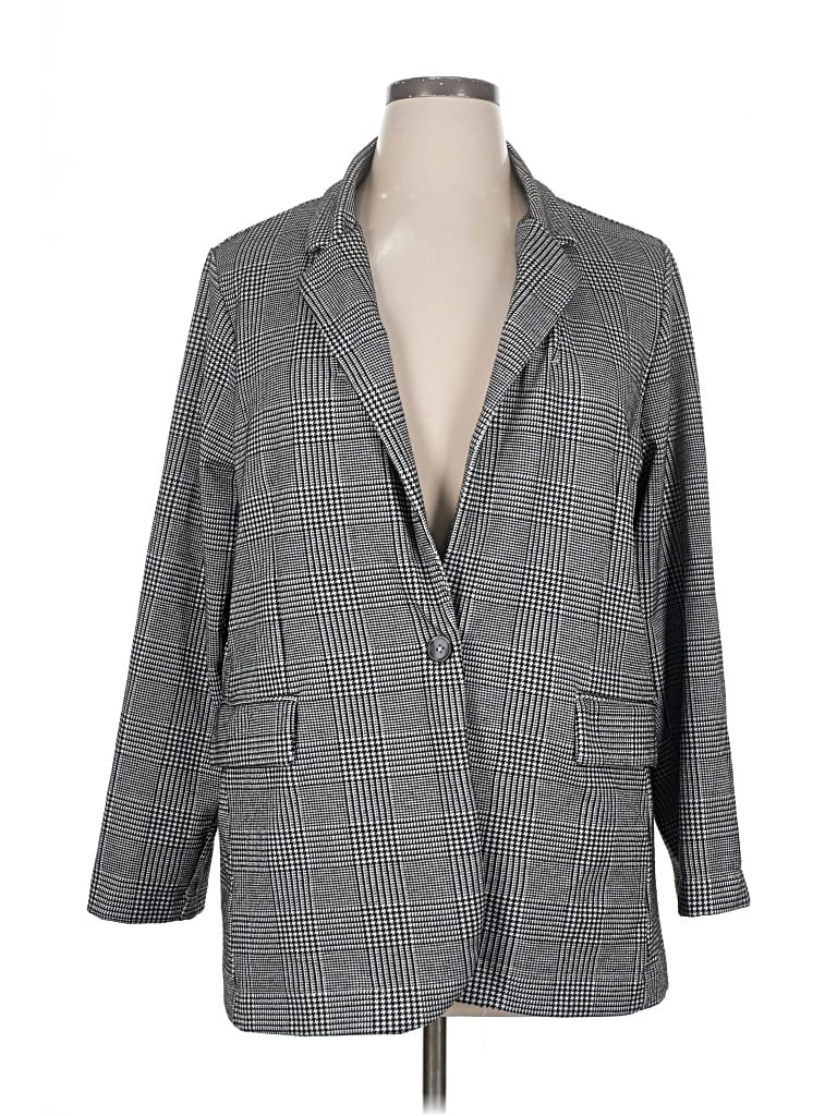 Pre-owned Massini Blazer Jacket In Gray