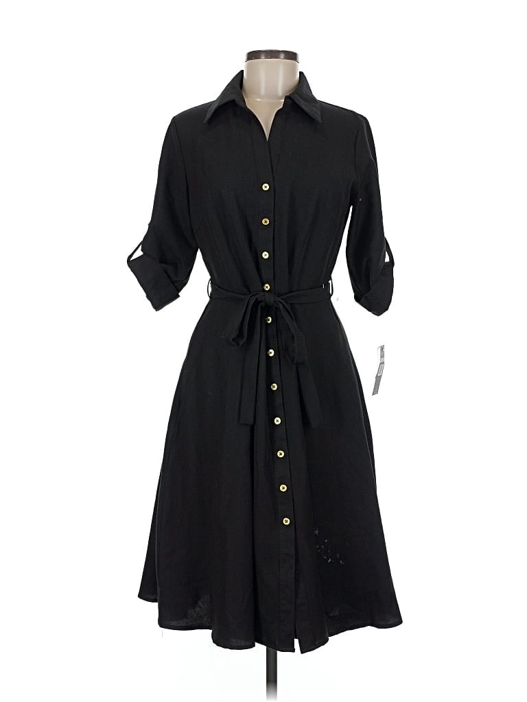 Pre-owned Sharagano Casual Dress In Black